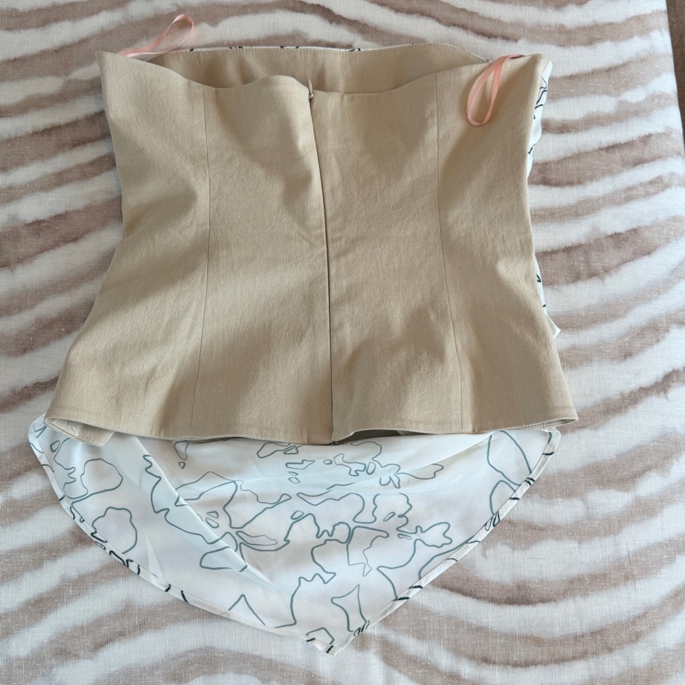 Strapless Handkerchief Hem Top - Picture 5 of 6